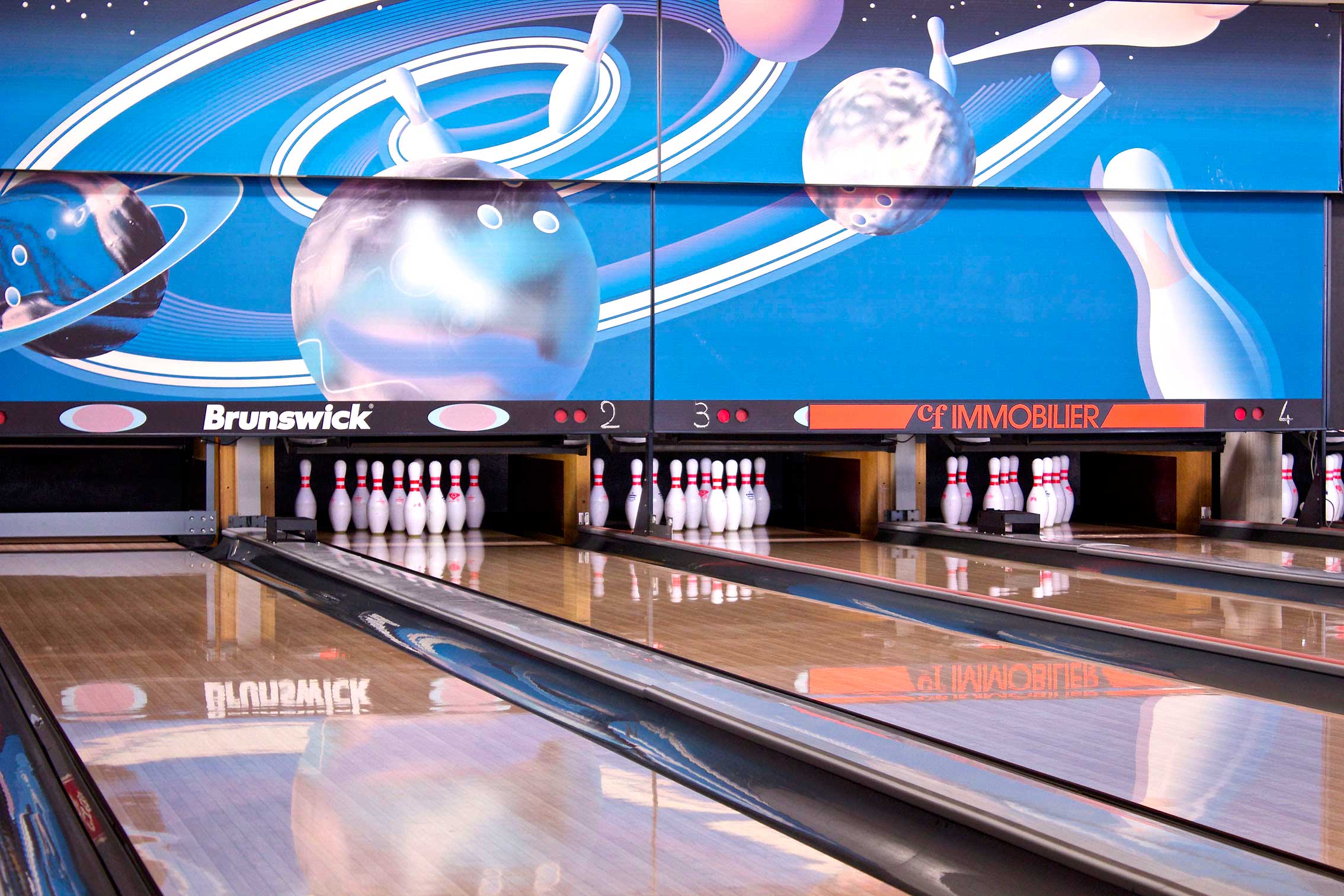 Une piste du Bowling du Parc