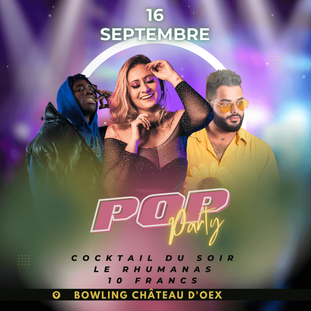 Affiche de l’archive « Samedi 16 septembre c’est POP party »