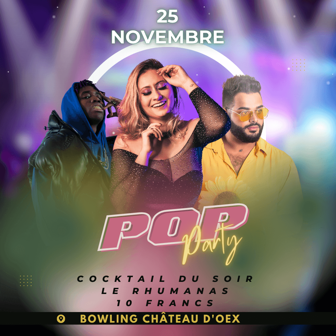 Affiche de l’archive « Samedi 25 novembre c’est POP Party »
