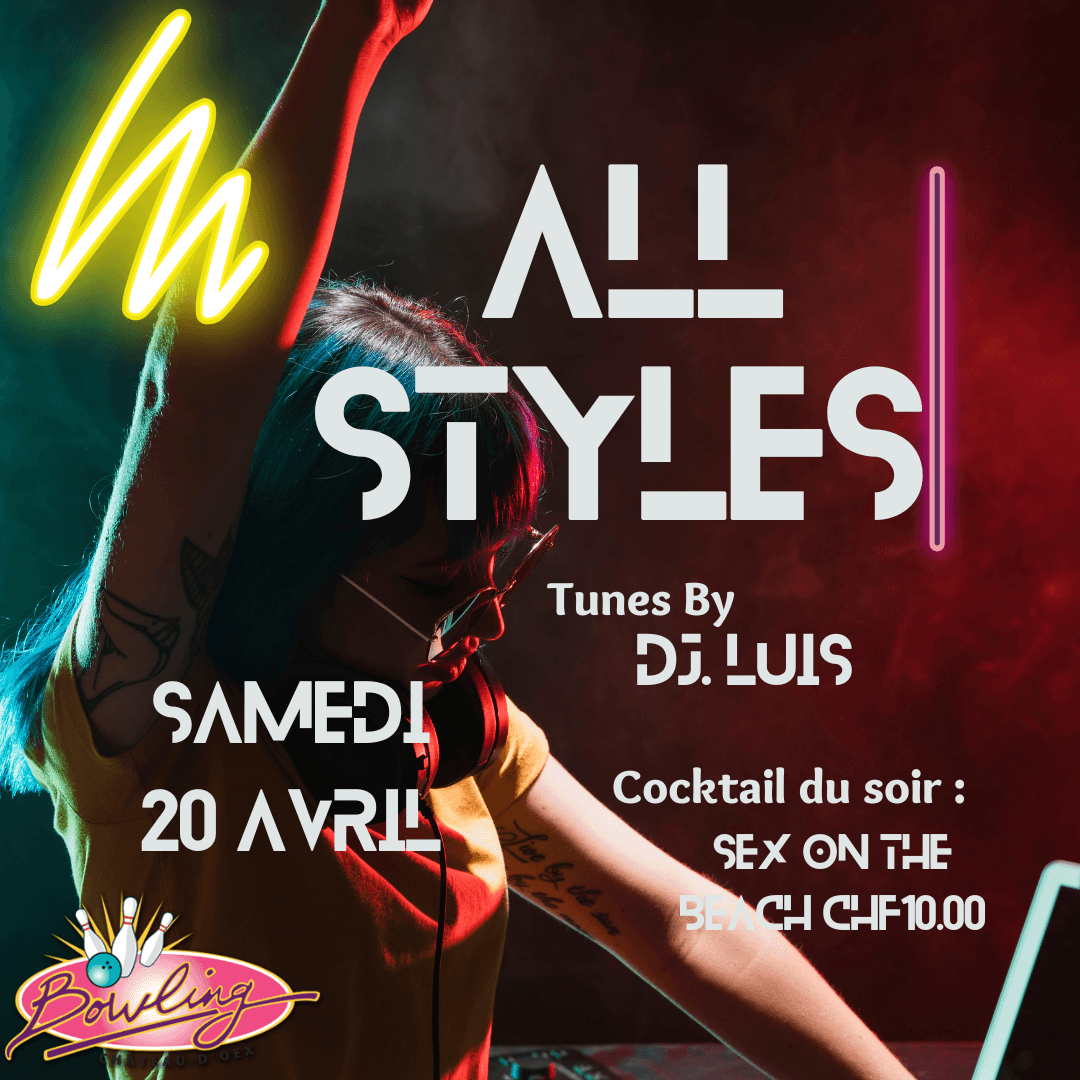 Affiche de l’archive « Samedi 20 avril Dj Luis : All styles »