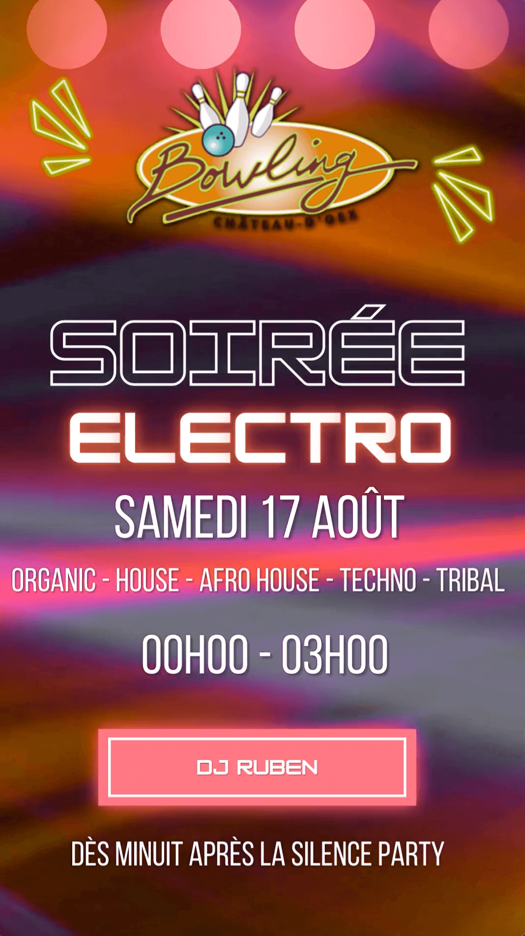 Affiche de l’archive « Soirée electro au Bowling du Parc »